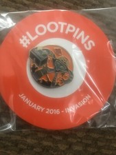Listing image for Loot Crate Pin January 2016 Invasion Exclusive Alien Robot Collectible Unopened