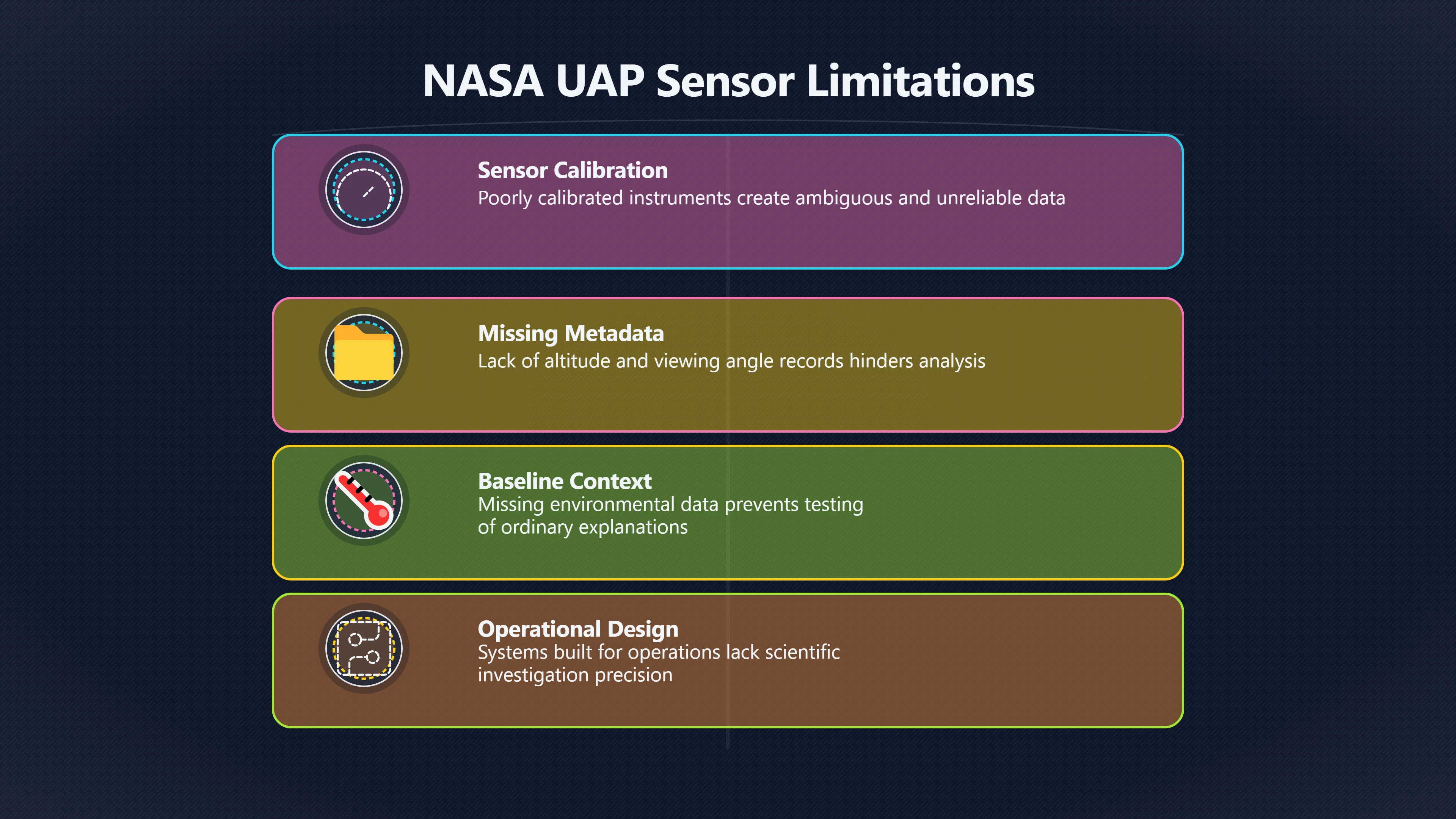 Overview image for Calibrated sensors as NASA's answer to UFO mystery